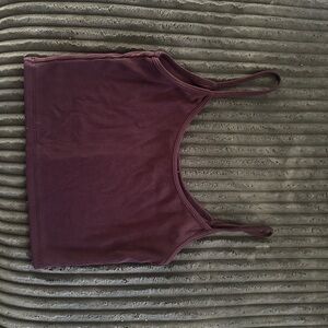 Brandy Melville Burgundy Ribbed Tank